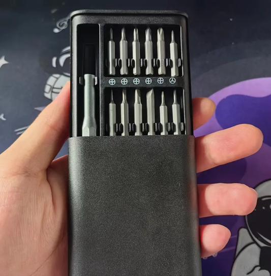 Mini screwdriver kit with 24 heads